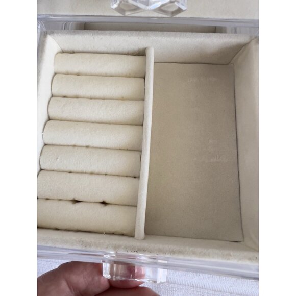 NWOT Acrylic Jewelry Organizer 4 Drawers + 2 Earrings Holders Home Organization - Picture 7 of 12